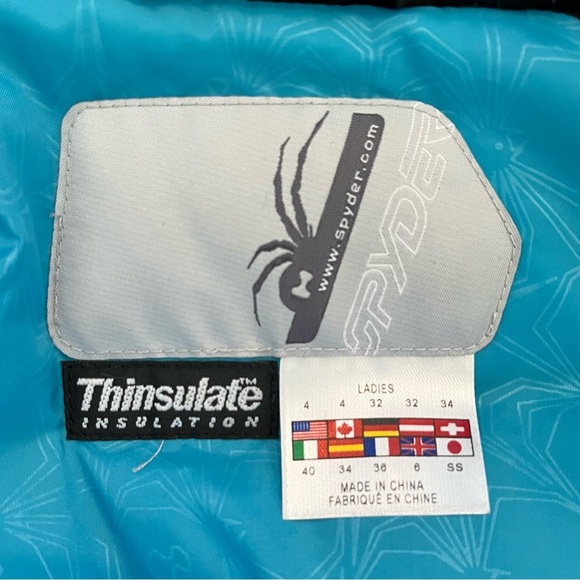 Spyder Women’s Ski Jacket Insulated Size 4 - Picture 13 of 14